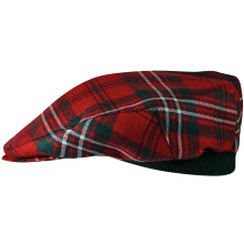 Mens Tartan Flat Cap Scott Modern Tartan Plaid Design Mens and Womens One size Elasticated Band Comfort Fit Scottish Made
