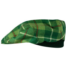 Mens Tartan Flat Cap Galloway Hunting Modern Tartan Plaid Design Mens and Womens One size Elasticated Band Comfort Fit Scottish Made