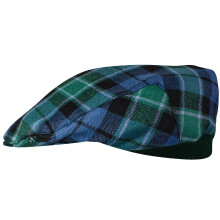 Mens Tartan Flat Cap Graham of Menteith Ancient Tartan Plaid Design Mens and Womens One size Elasticated Band Comfort Fit Scottish Made
