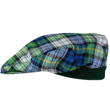 Mens Tartan Flat Cap Gordon Dress Ancient Tartan Plaid Design Mens and Womens One size Elasticated Band Comfort Fit Scottish Made