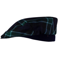 Mens Tartan Flat Cap Graham of Menteith Modern Tartan Plaid Design Mens and Womens One size Elasticated Band Comfort Fit Scottish Made
