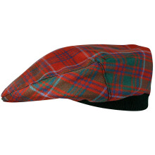 Mens Tartan Flat Cap Grant Ancient Tartan Plaid Design Mens and Womens One size Elasticated Band Comfort Fit Scottish Made