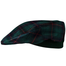 Mens Tartan Flat Cap Davidson Modern Tartan Plaid Design Mens and Womens One size Elasticated Band Comfort Fit Scottish Made