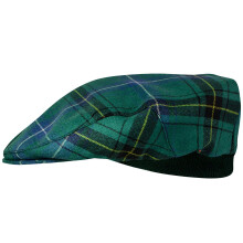 Mens Tartan Flat Cap Henderson Ancient Tartan Plaid Design Mens and Womens One size Elasticated Band Comfort Fit Scottish Made