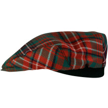 Mens Tartan Flat Cap Wilson Ancient Tartan Plaid Design Mens and Womens One size Elasticated Band Comfort Fit Scottish Made