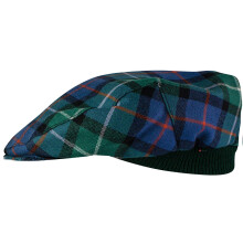 Mens Tartan Flat Cap Davidson of Tulloch Ancient Tartan Plaid Design Mens and Womens One size Elasticated Band Comfort Fit Scottish Made