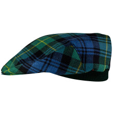 Mens Tartan Flat Cap Gordon Ancient Tartan Plaid Design Mens and Womens One size Elasticated Band Comfort Fit Scottish Made