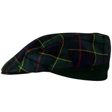 Mens Tartan Flat Cap Forsyth Modern Tartan Plaid Design Mens and Womens One size Elasticated Band Comfort Fit Scottish Made