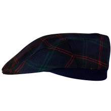 Mens Tartan Flat Cap Home Modern Tartan Plaid Design Mens and Womens One size Elasticated Band Comfort Fit Scottish Made
