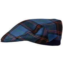 Mens Tartan Flat Cap Home Ancient Tartan Plaid Design Mens and Womens One size Elasticated Band Comfort Fit Scottish Made
