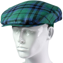 Mens Tartan Flat Cap Keith Ancient Tartan Plaid Design Mens and Womens One size Elasticated Band Comfort Fit Scottish Made