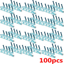 100PCS Disposable Safety Ear Piercing Gun Unit Tool No Pain Safety Sterile Piercing Gun with Ear Stud Pierce Kit