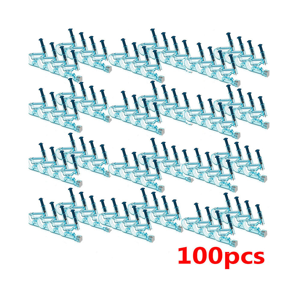 Multicoloured 100Pcs Disposable Safety Ear Piercing Gun Unit Tool No Pain Safety Sterile Piercing Gun With Ear Stud Pierce Kit