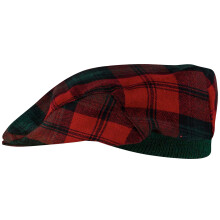 Mens Tartan Flat Cap Kerr Modern Tartan Plaid Design Mens and Womens One size Elasticated Band Comfort Fit Scottish Made