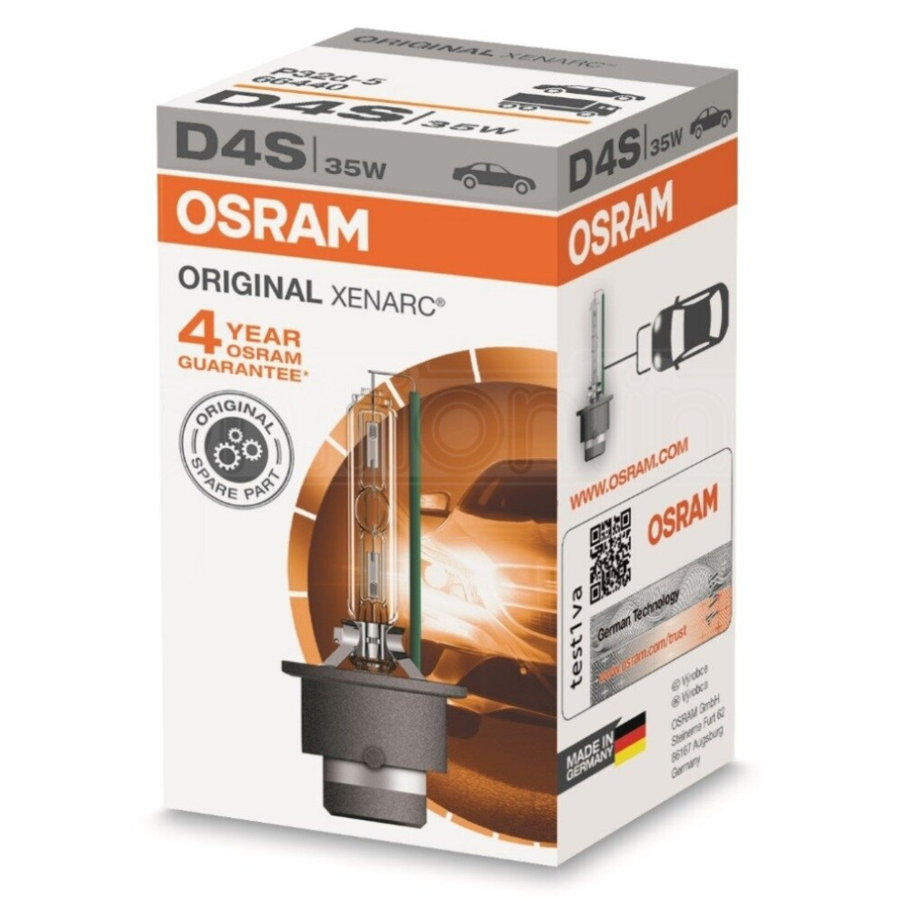 OSRAM D4S ORIGINAL Xenarc 35W P32d-5 Xenon Headlight Bulb - Single Box