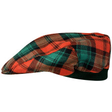 Mens Tartan Flat Cap Kerr Ancient Tartan Plaid Design Mens and Womens One size Elasticated Band Comfort Fit Scottish Made