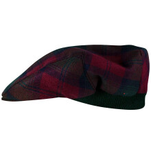 Mens Tartan Flat Cap Lindsay Modern Tartan Plaid Design Mens and Womens One size Elasticated Band Comfort Fit Scottish Made