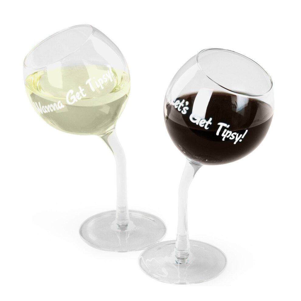 LIVIVO His and Hers Whisky and Wine Glass Set - Includes Bonus Stopper