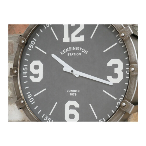 Wall Mounted Industrial Style Metal Wall Clock 2