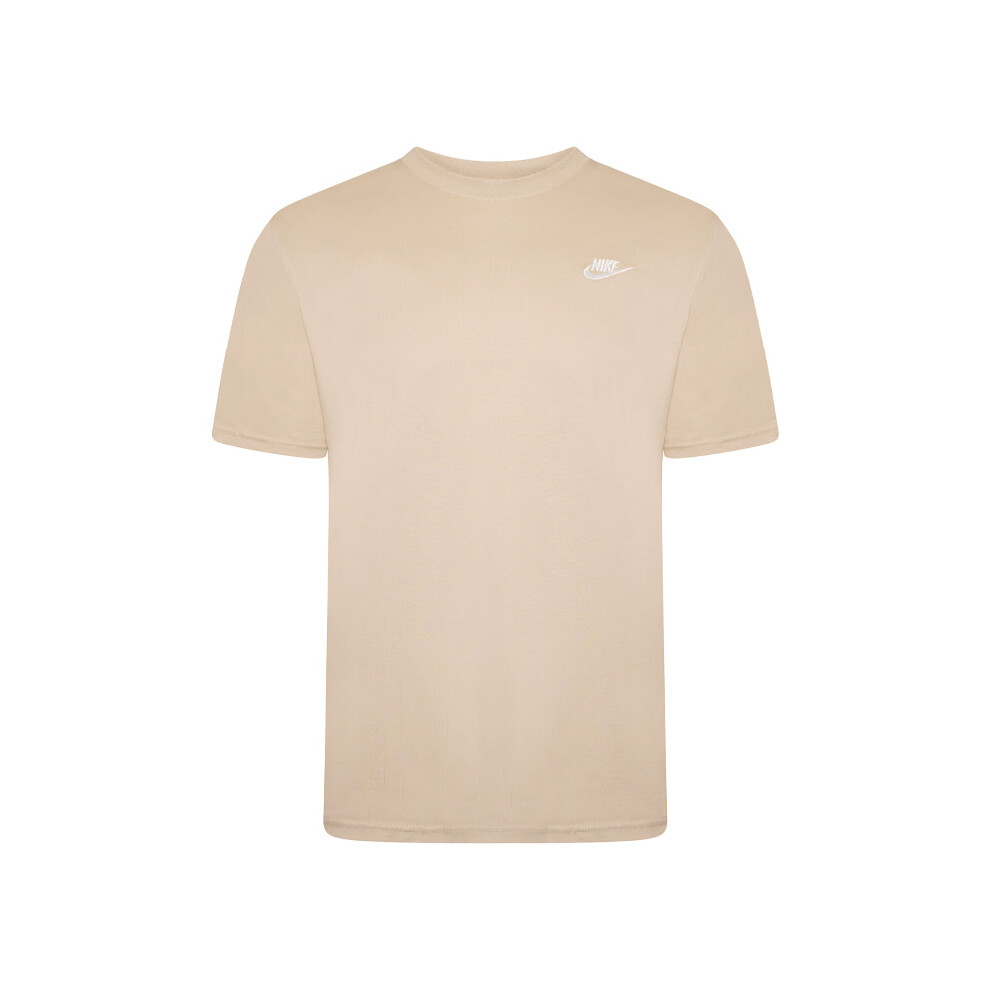 (M) Nike Swoosh Futura Men's T-Shirt Beige S-2XL