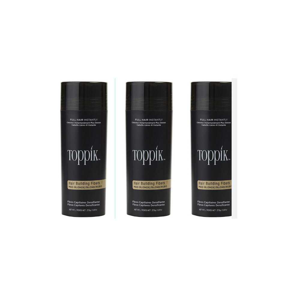 Toppik Hair Building Fibers - # Medium Blonde 27.5g/0.97oz (pk3)