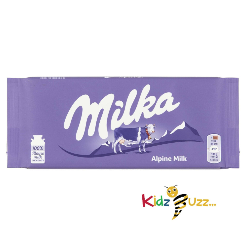 (Pack of 22) Milka Alpine Milk 100g