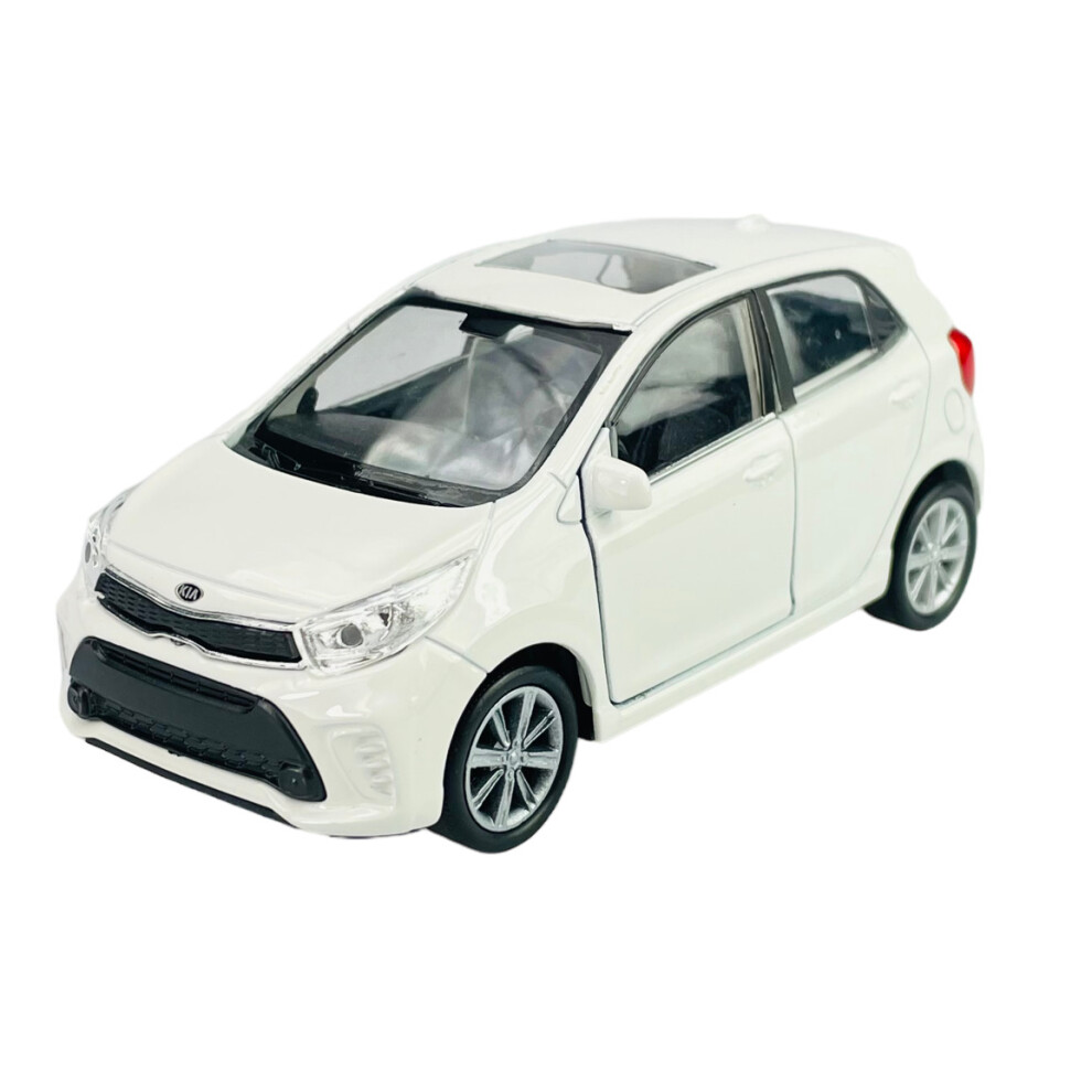 Welly Kia Picanto White 1:34-1:39 Die Cast Metal Model New in Box