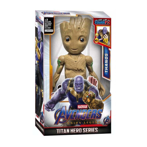(Groot) Captain Thor Thanos Hulk Iron Man Venom Ronin Groot Action Figure Toys