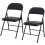 Charles Jacobs (2) Charles Jacobs Folding Chair Cushioned PU Office Reception Padded Black Frame 1