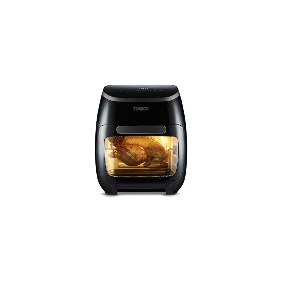 Tower T17039 Xpress Pro 5-in-1 Digital Air Fryer Oven with Rapid Air Circulation, 60-Minute Timer, 11L, 2000W, Black