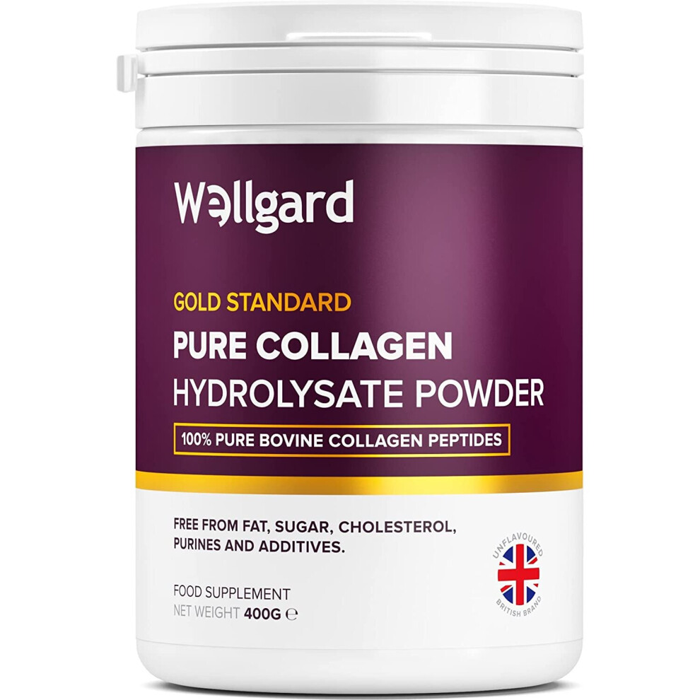 Gold Standard Bovine Collagen Peptides Powder by Wellgard - High Levels of The 8 Essential Amino Acids, Collagen Supplements, Halal & Kosher