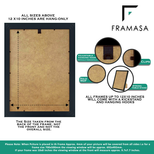 (Black, A5 - 210x148mm) A1,A2,A3,A4,A5,A6 Glitter Sparkle Photo Frames 2