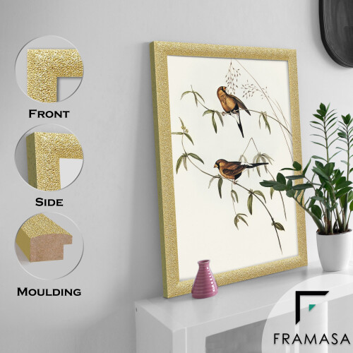 (Gold, A2 - 594x420mm) A1,A2,A3,A4,A5,A6 Glitter Sparkle Photo Frames 1