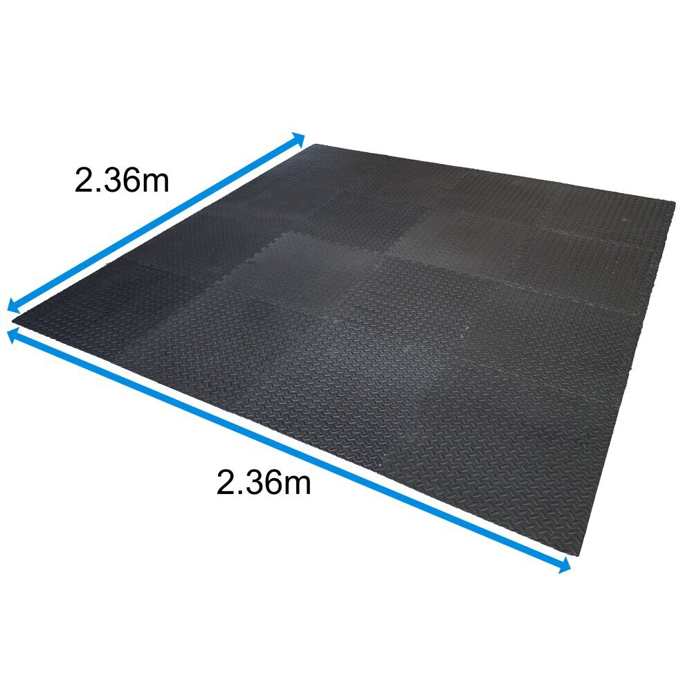 (16  MATS - 2.36m x 3.36m) (4 Mats - 1.2m x 1.2m) Happy Hot Tubs Interlocking EVA Floor Mat Base Surround Floor Protector Hot Tub