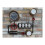 Wall Mounted Industrial Pipe Clock | Pressure Gauge Style 6