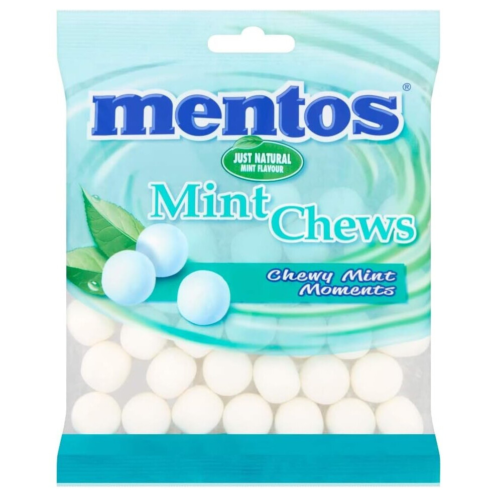 Mentos Mint Chews 150G - Classic Chewy Mint Candy, Refreshing Flavor