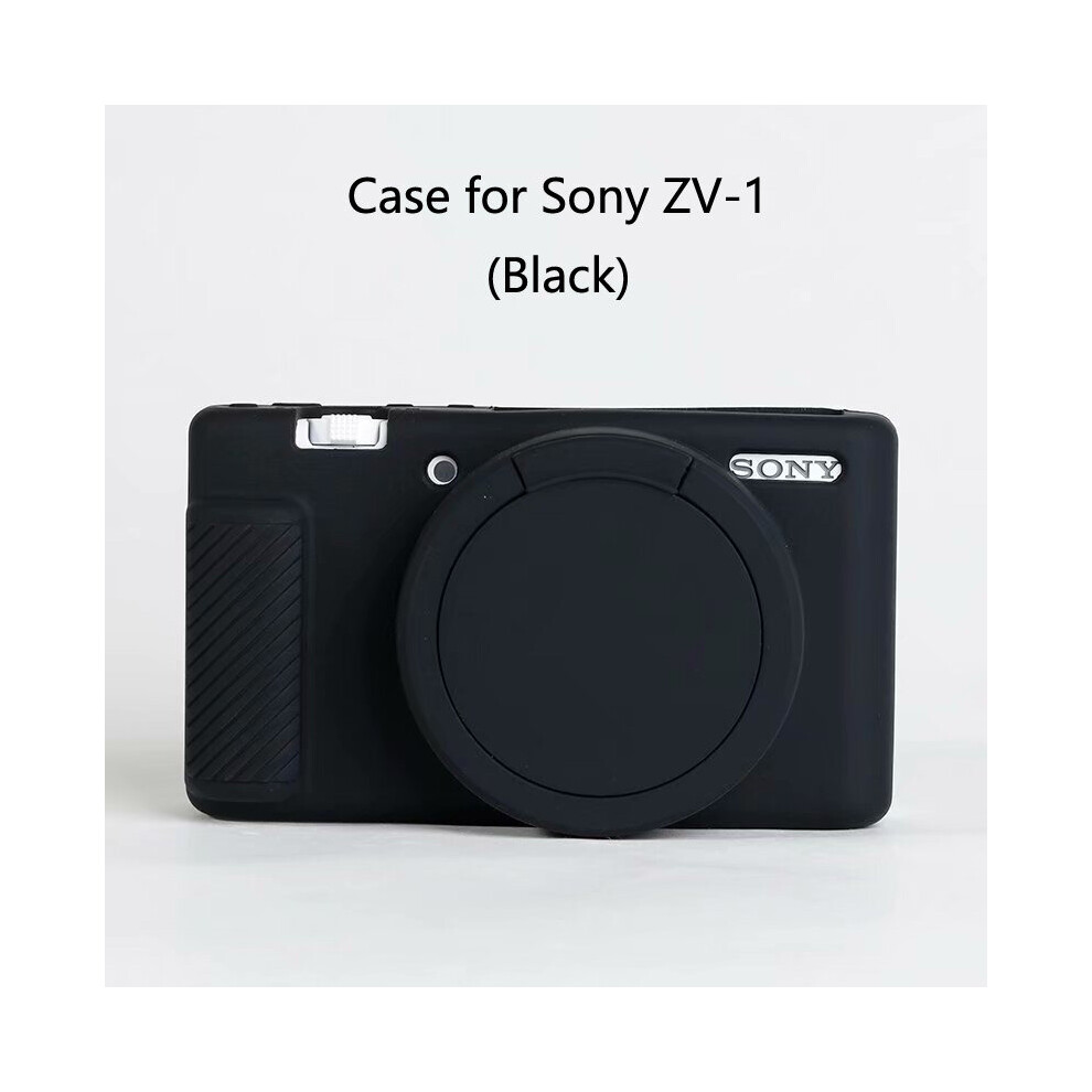 (ZV1 Black) ZV1 ZV1F Accessories Camera Bag Soft Silicone Protective Case Suitable for Sony ZV-1 ZV-1F Vlog Camera