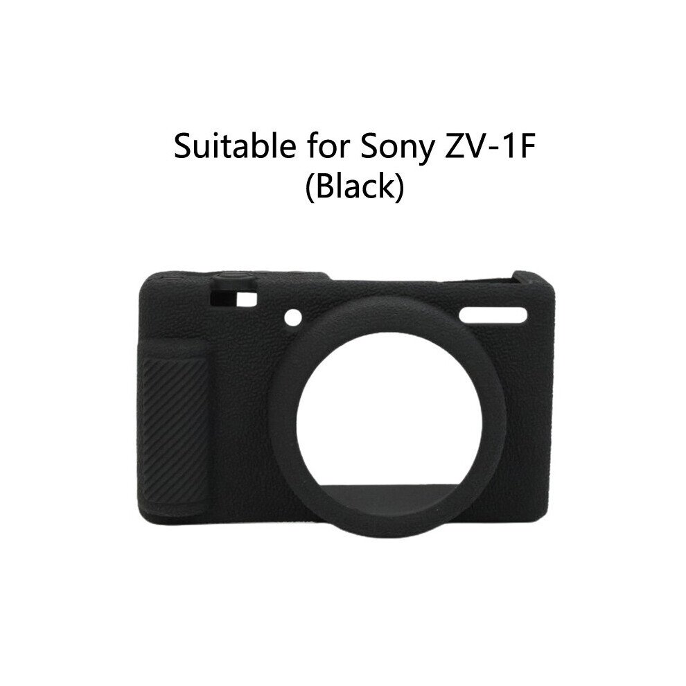 (ZV1F Black) ZV1 ZV1F Accessories Camera Bag Soft Silicone Protective Case Suitable for Sony ZV-1 ZV-1F Vlog Camera