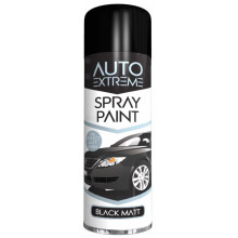 (Single) Auto Extreme Black Matt Spray Paint Auto Car Primer Wood Metal Plastic 250ml