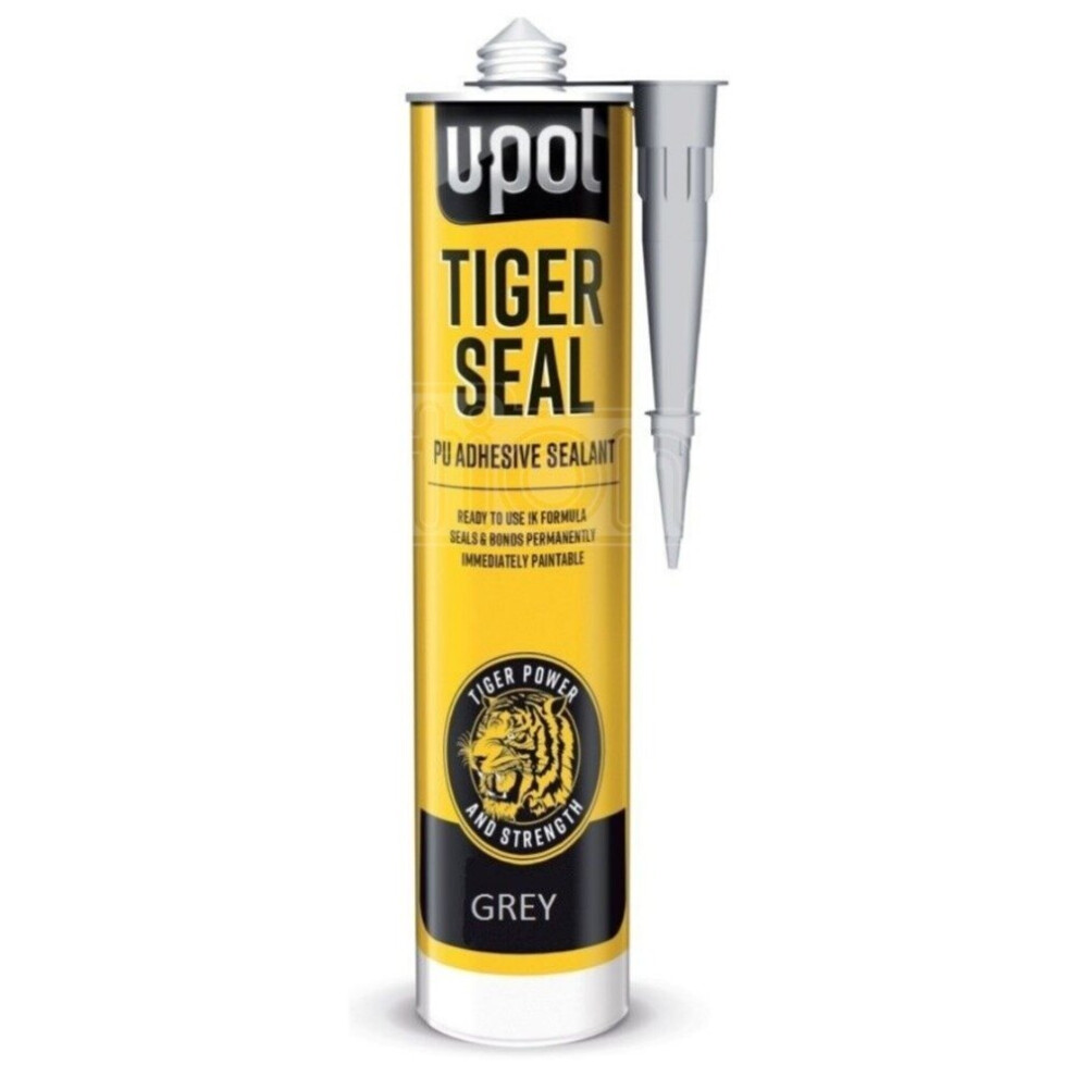 U-Pol Grey Tiger Seal Polyurethane Adhesive & Sealant Glue 310Ml 5010796102388