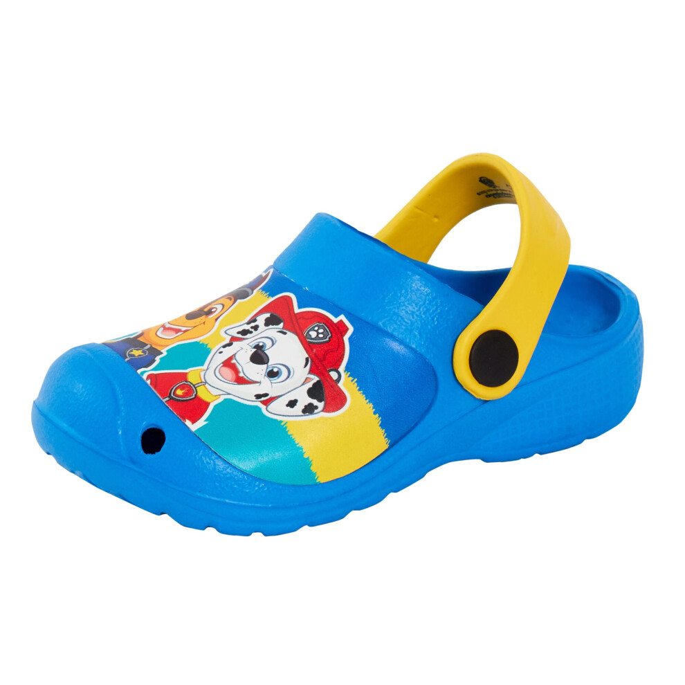 (8.5 UK Child) Paw Patrol Summer Sandals Clogs Beach Summer Shoes Boys Flip Flops Garden Mules