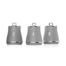 Tower Renaissance Grey Tea, Coffee & Sugar Canisters T826176GRY