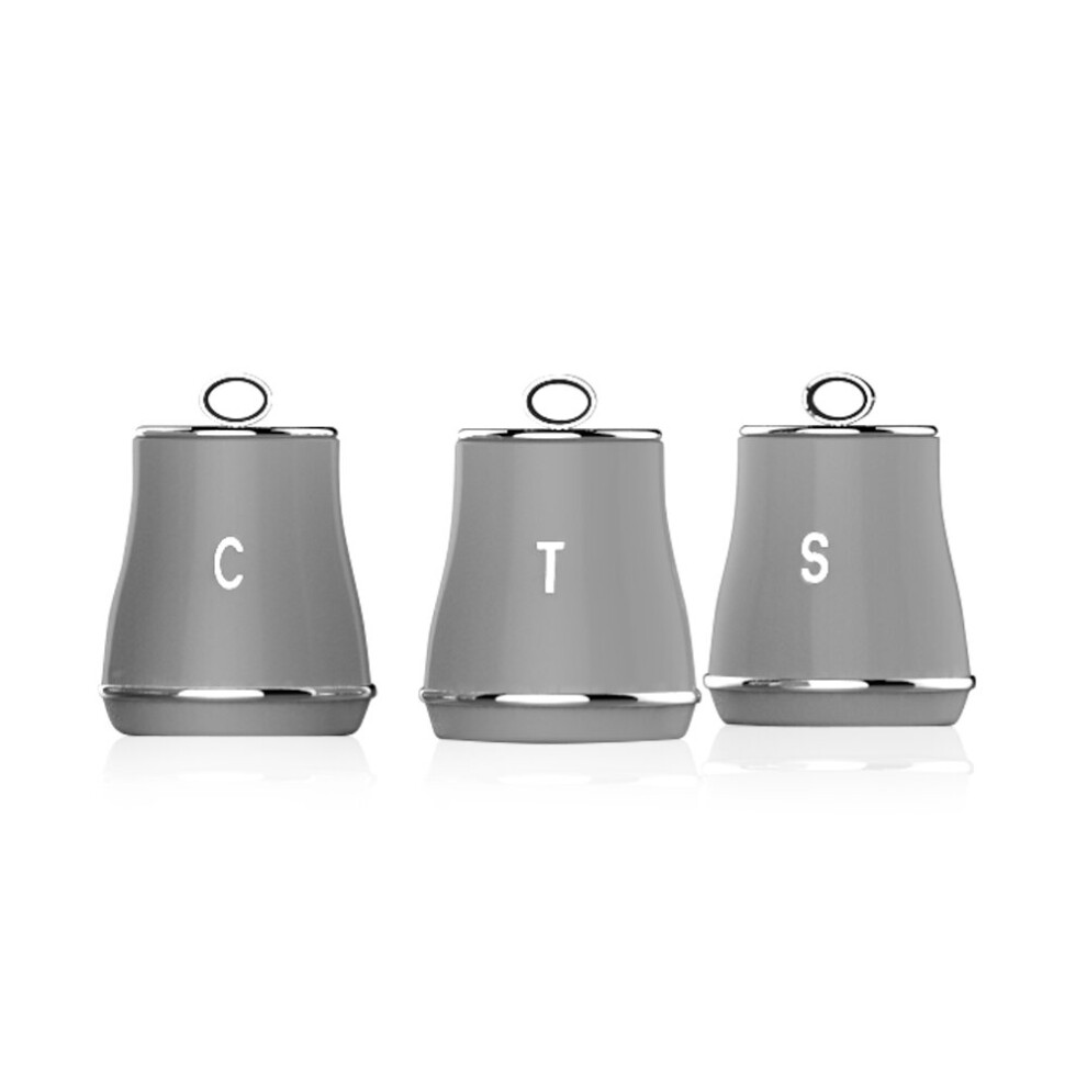 Tower Renaissance Grey Tea, Coffee & Sugar Canisters T826176GRY