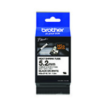 Brother HSe-211E 5.2mm Blk/Wht Tube