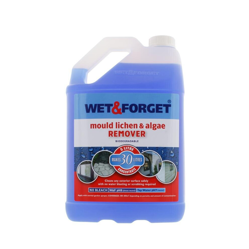 Wet & Forget Mould, Lichen & Algae Remover - 5L