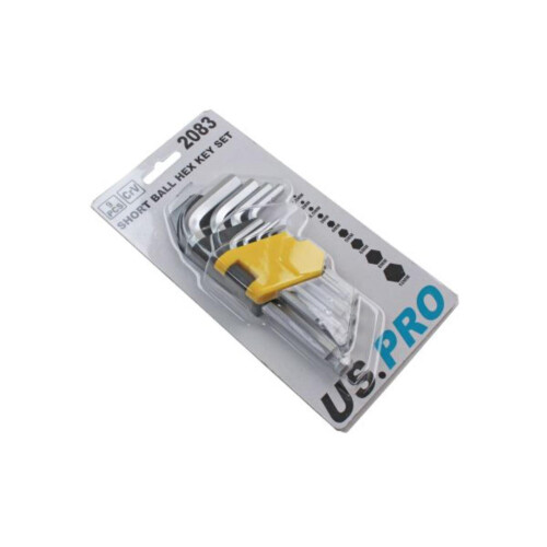 us pro US PRO Tools 9PC Short Ball Allen Hex Key Set 1.5 - 10mm 2083 2
