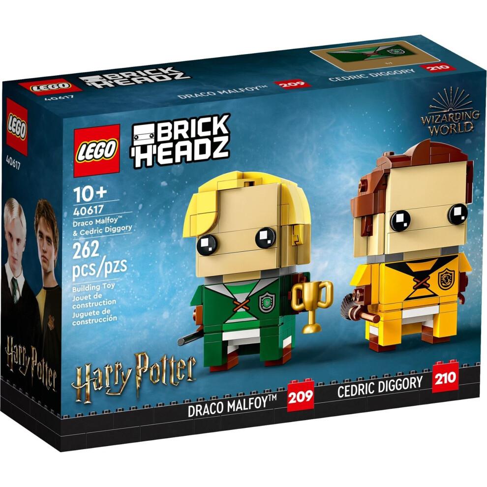 LEGO Brickheadz Harry Potter Draco Malfoy & Cedric Diggory Set 40617