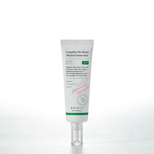 Axis-Y, Écran Solaire Physique Complet Sans Stress, SPF 50+, PA++++, Version 3, 1,69 fl oz (50 ml)