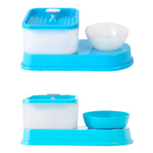 (Blue, Type 1) 2L Pet dog Cat Water Fountain Drinking Electric Dispenser Drinker Silent Pet Feeder Puppy Supplies Slow-eating Bowl