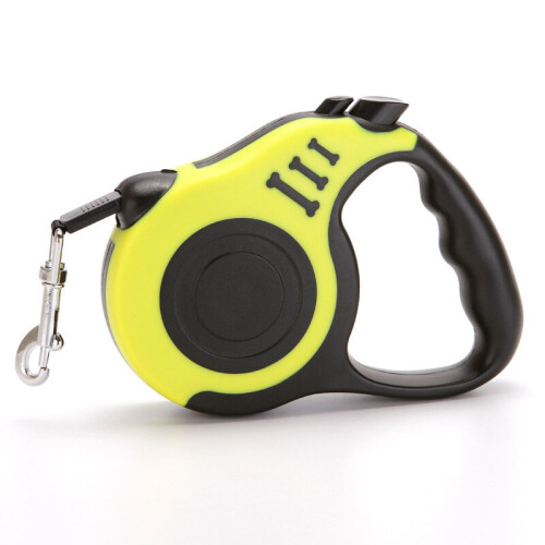 (YELLOW) Dog leads dog leash auto-scalable 5m